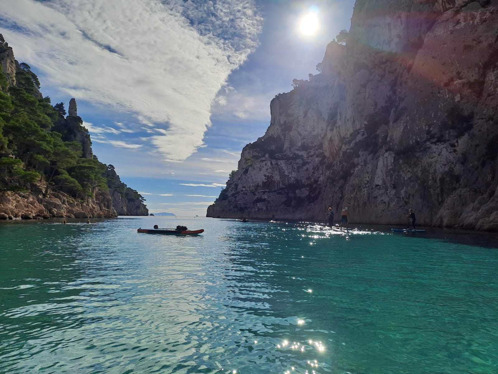 Calanque vue de la mer